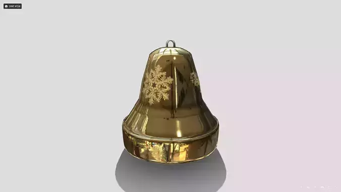 Christmas Bell Low-poly 3D model