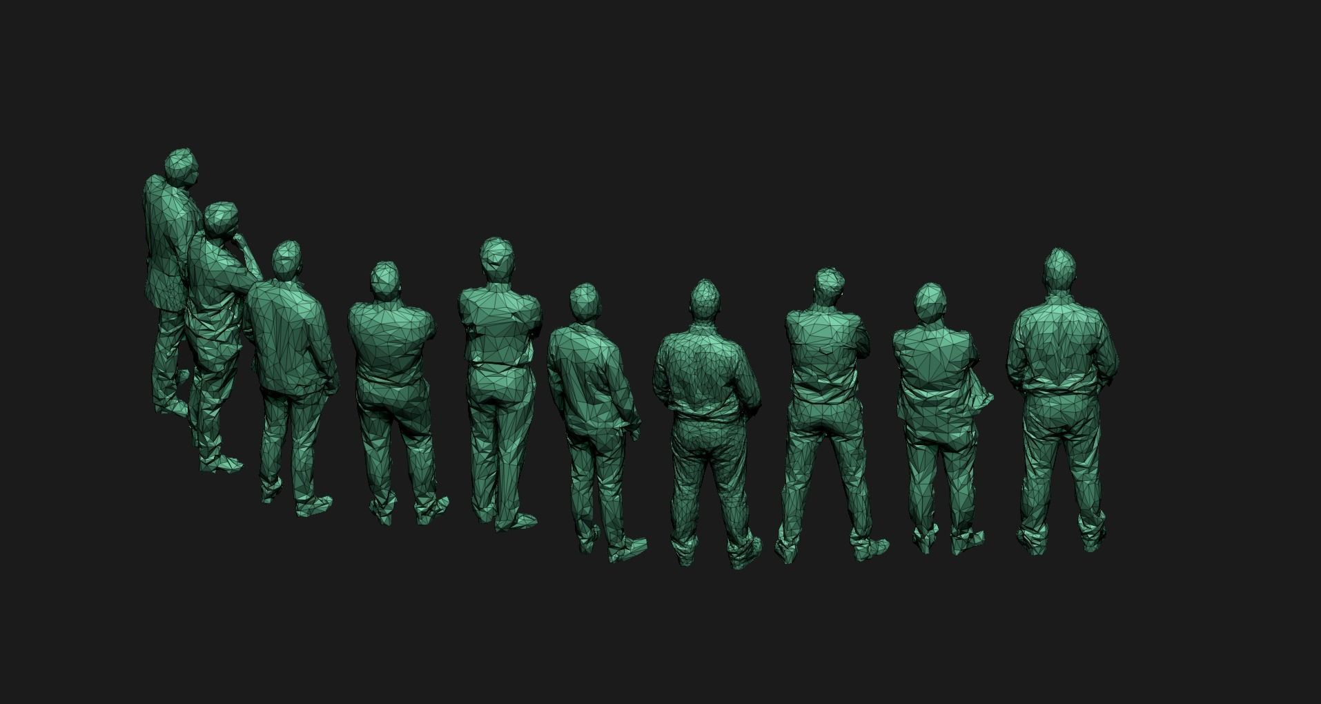 10 Low Poly People vol 5 Low-poly 3D model_7