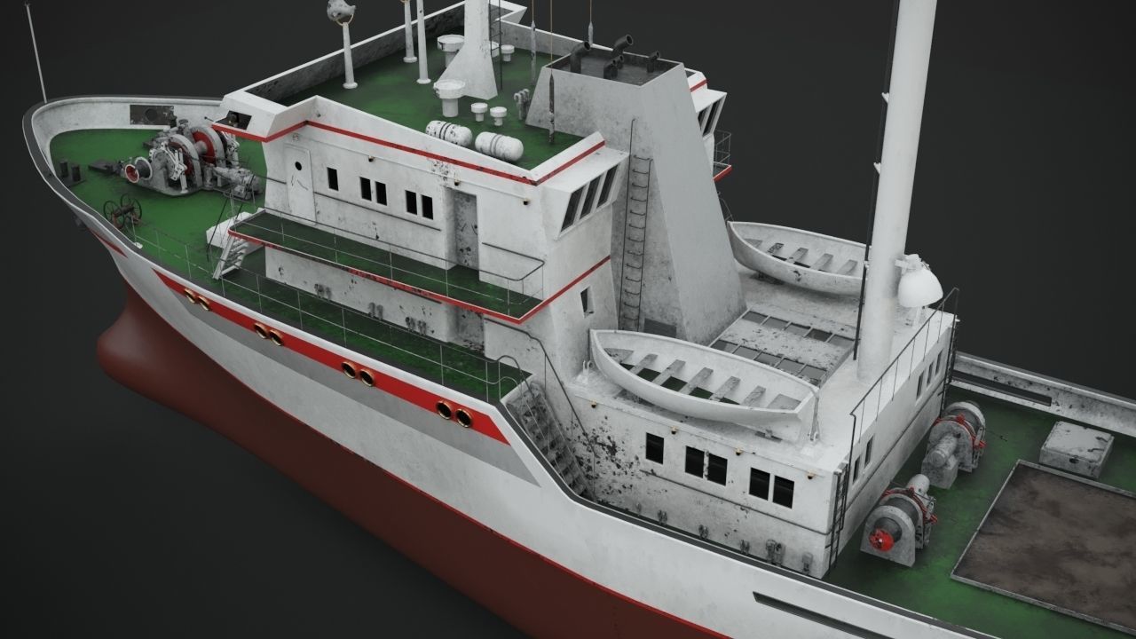 Fishing vessel 3D model_9