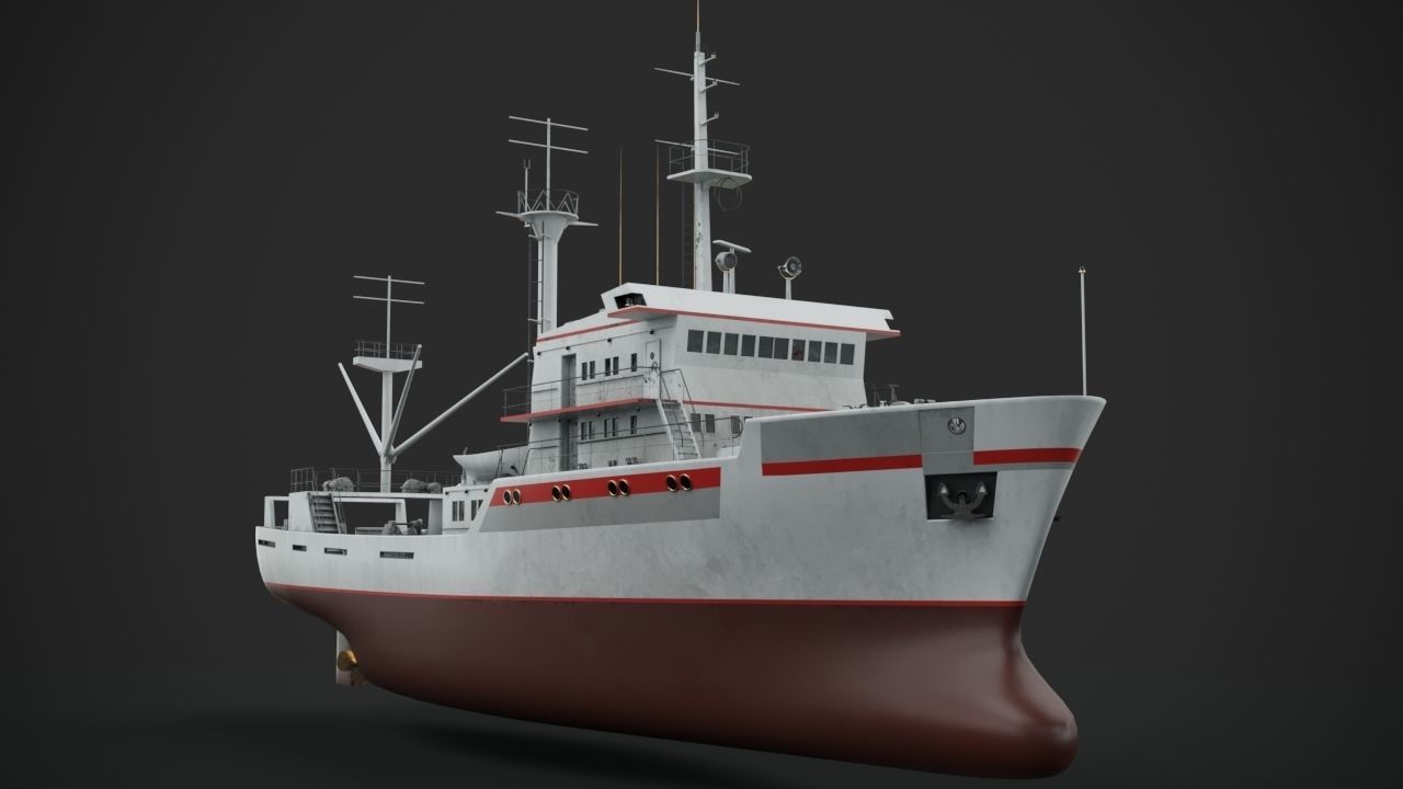 Fishing vessel 3D model_5