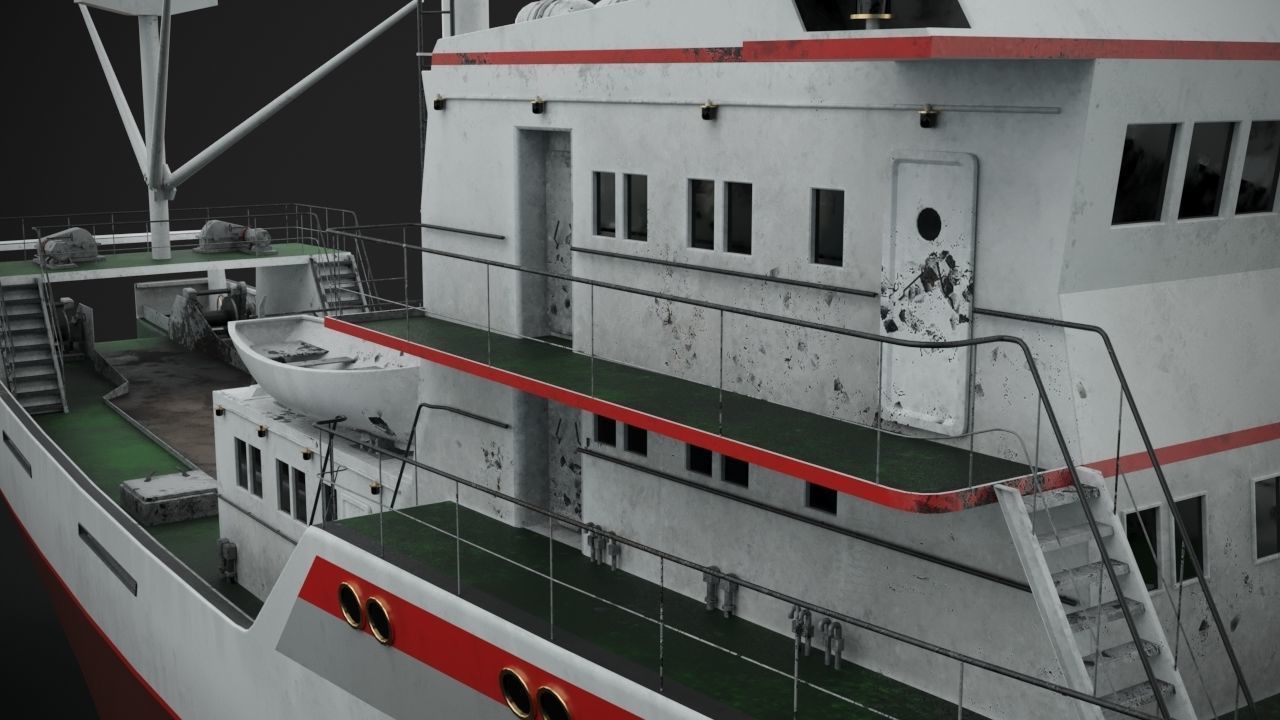 Fishing vessel 3D model_3