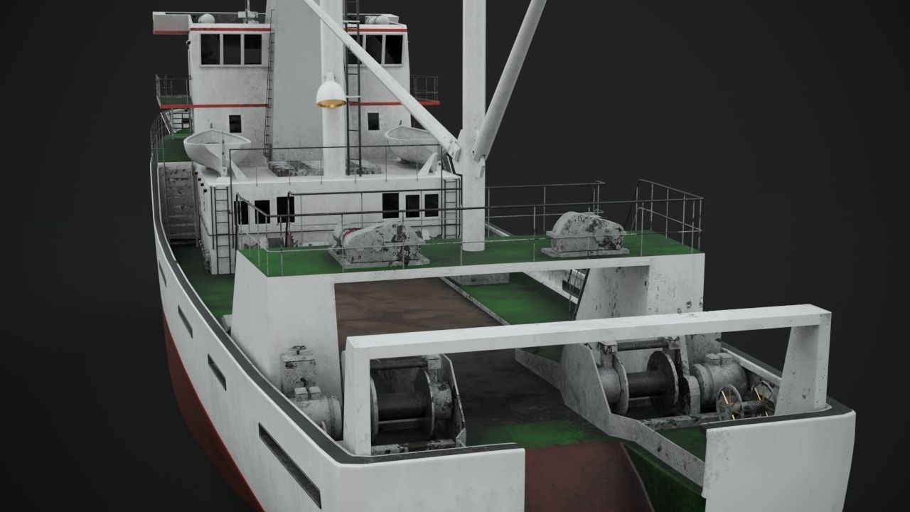 Fishing vessel 3D model_11