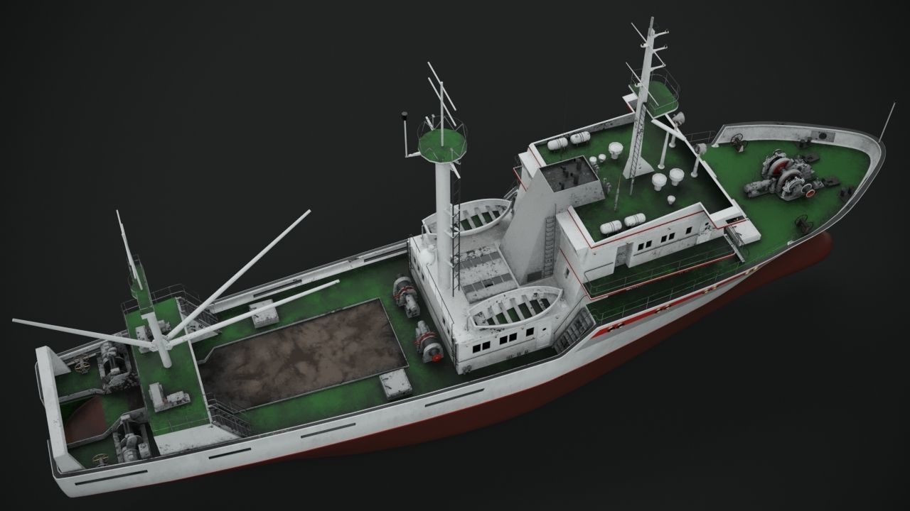 Fishing vessel 3D model_12