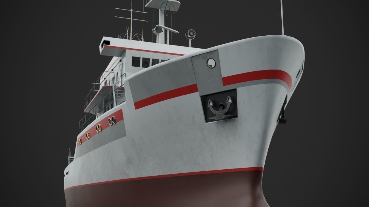 Fishing vessel 3D model_6