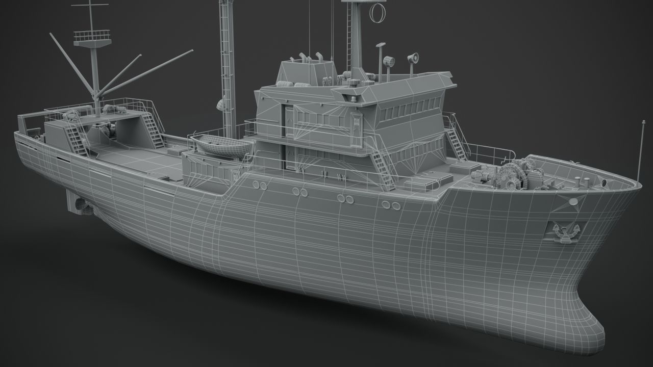 Fishing vessel 3D model_13