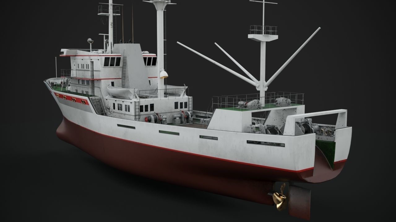 Fishing vessel 3D model_10