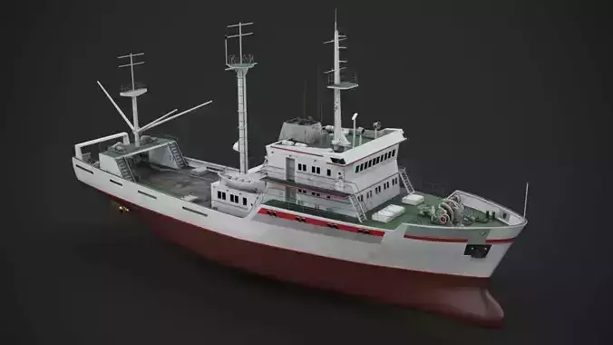Fishing vessel 3D model