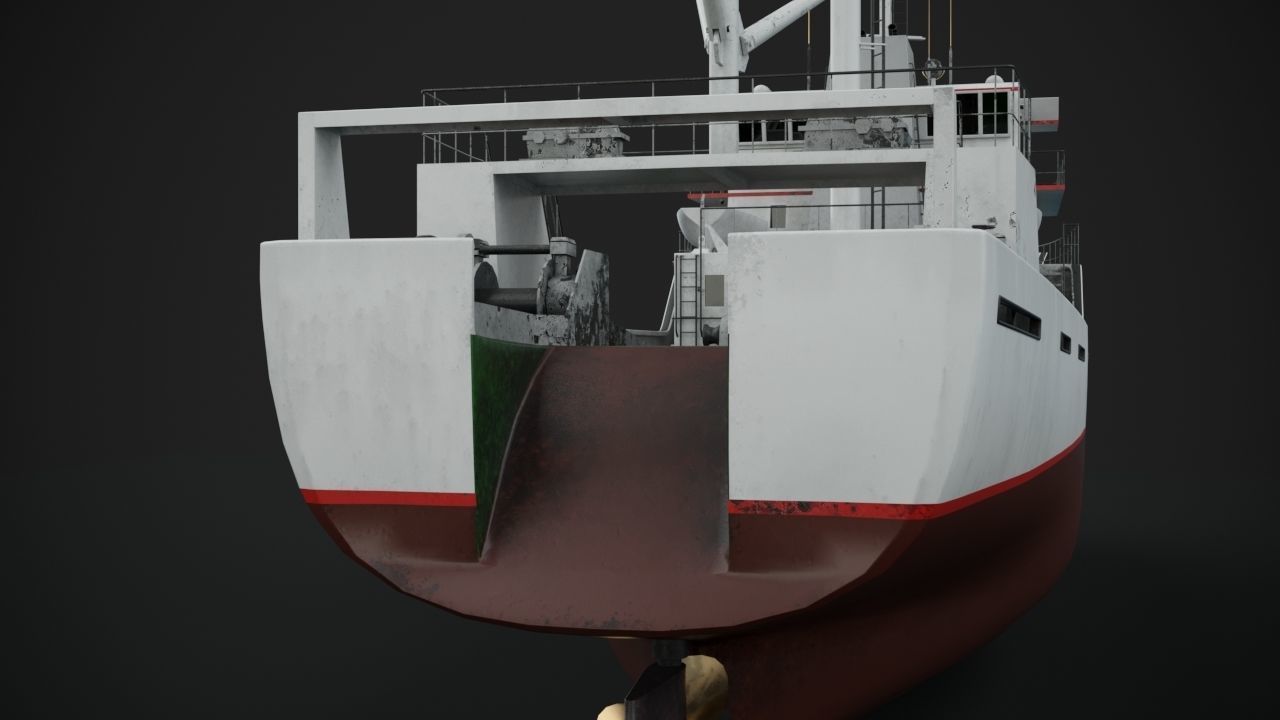 Fishing vessel 3D model_4