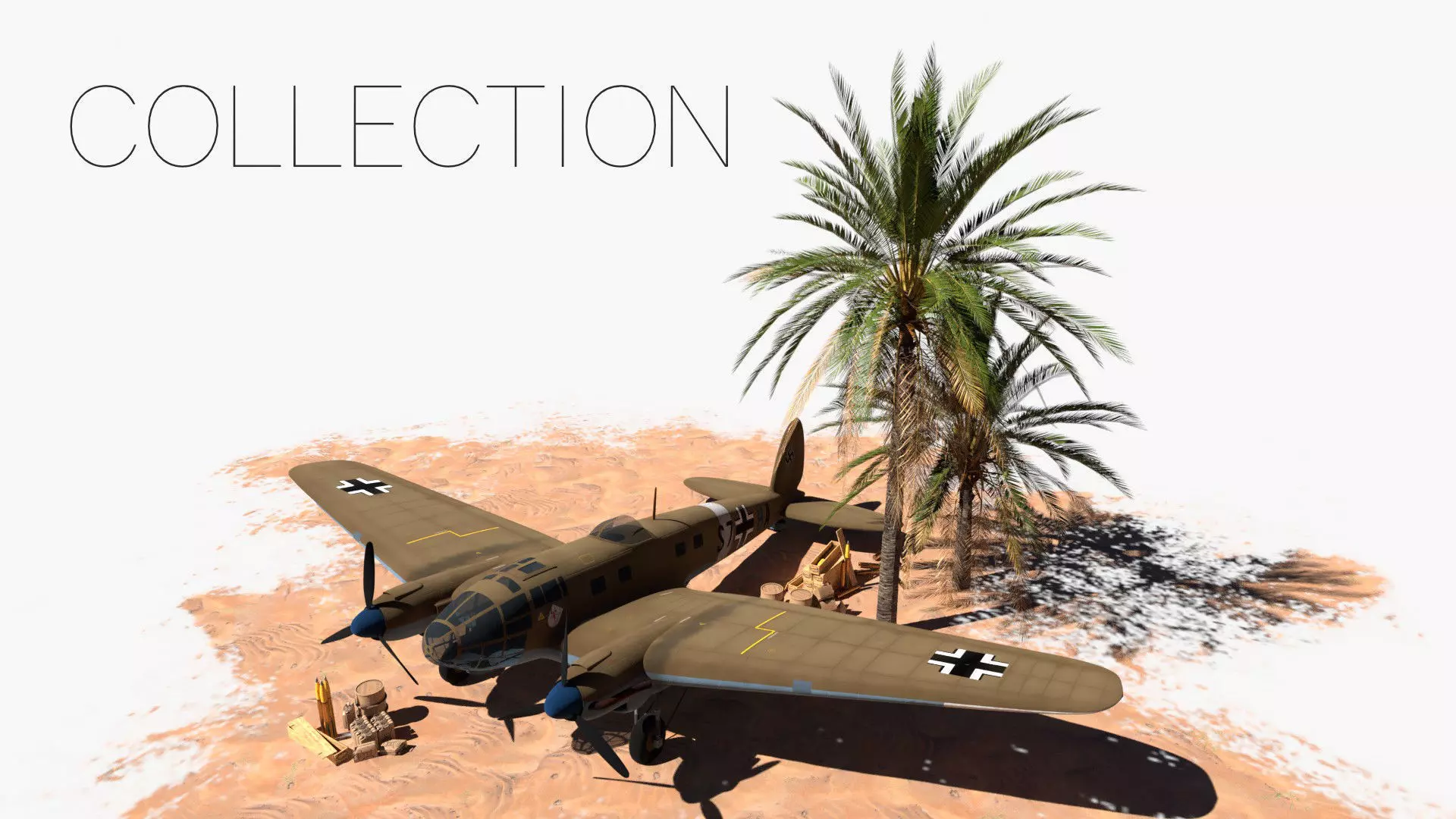 WW2 Afrika Korps Assets 3D Model Collection_0