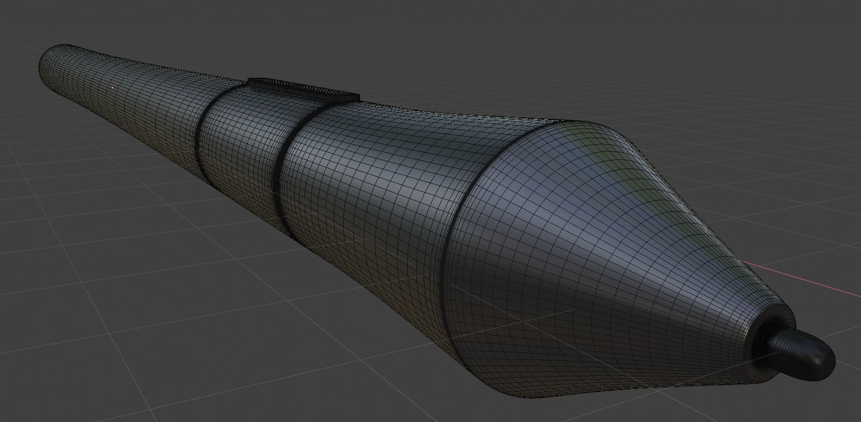 Wacom tablet and pen 3D model_8