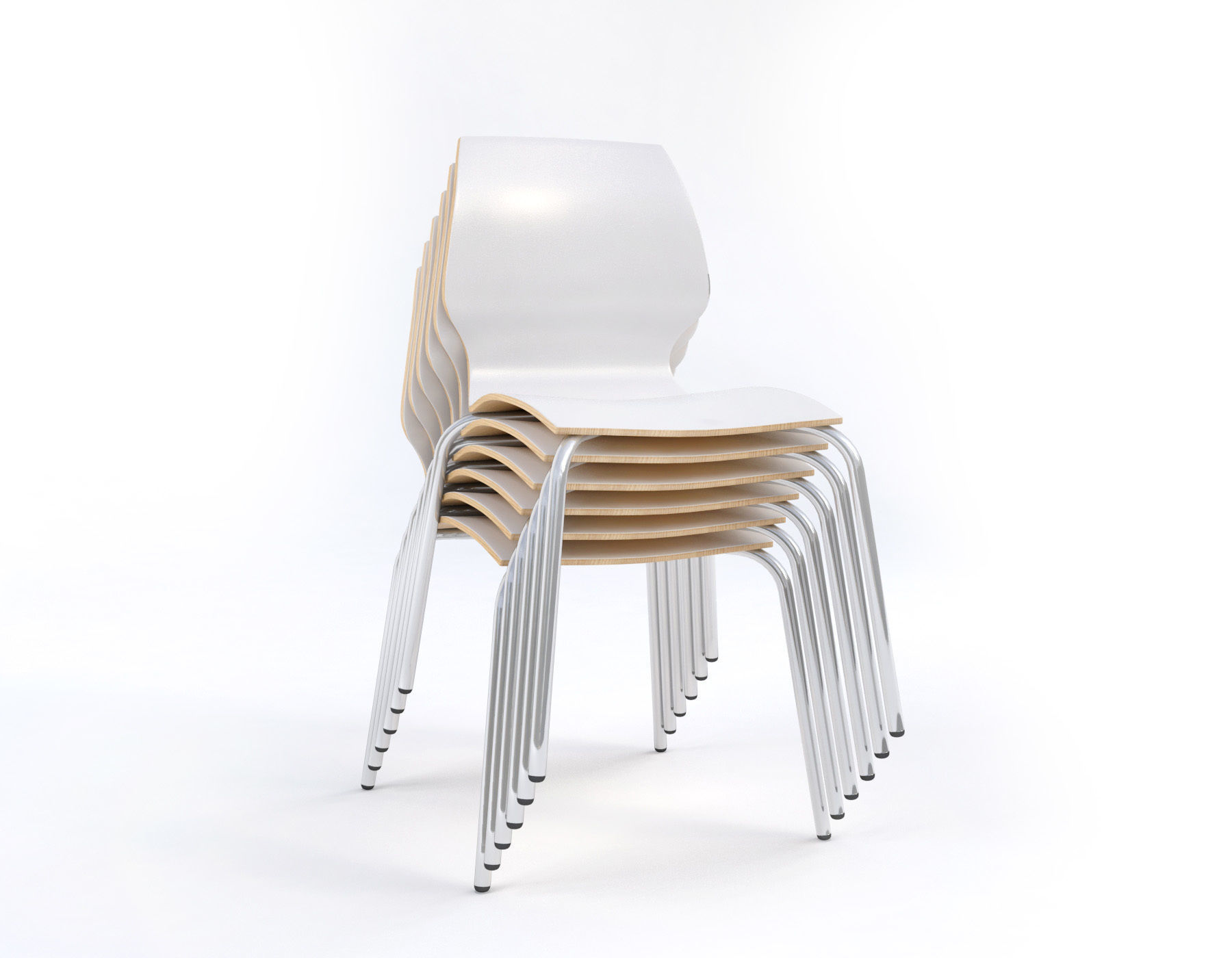 Tables and chairs set Boston style Low-poly 3D model_13