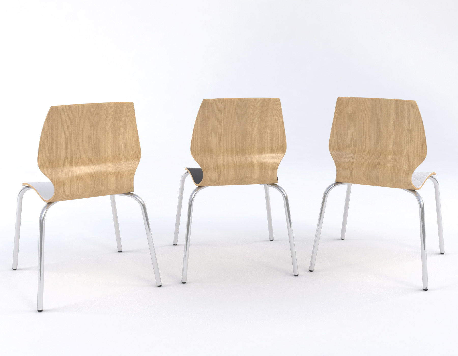 Tables and chairs set Boston style Low-poly 3D model_6