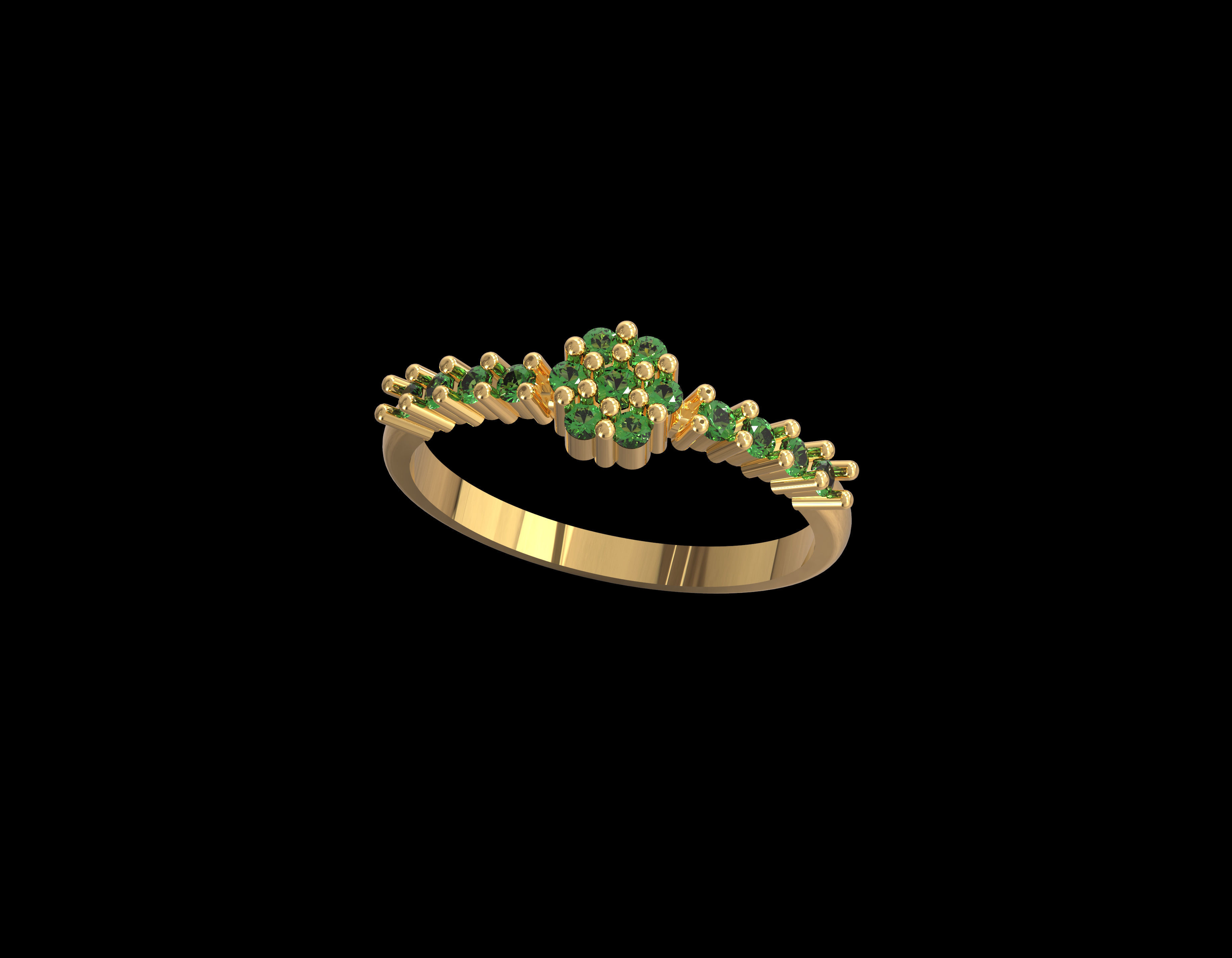 Women Ring 004 3D print model_6