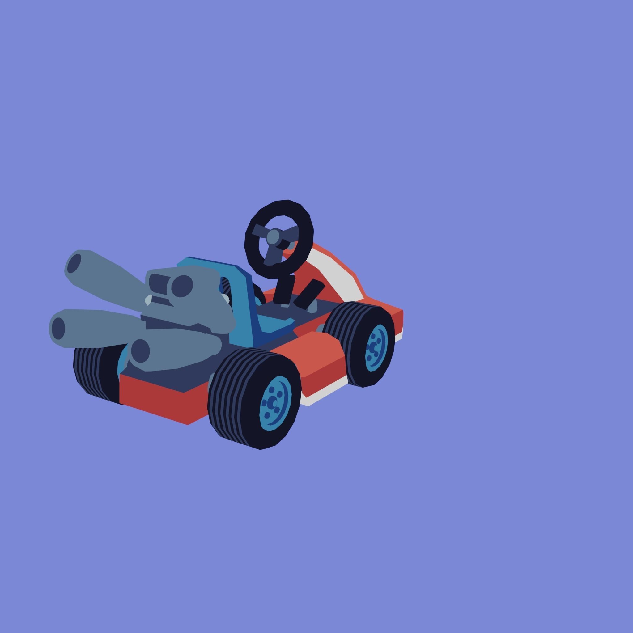 Toony Series - Tiny Kart Low-poly 3D model_3