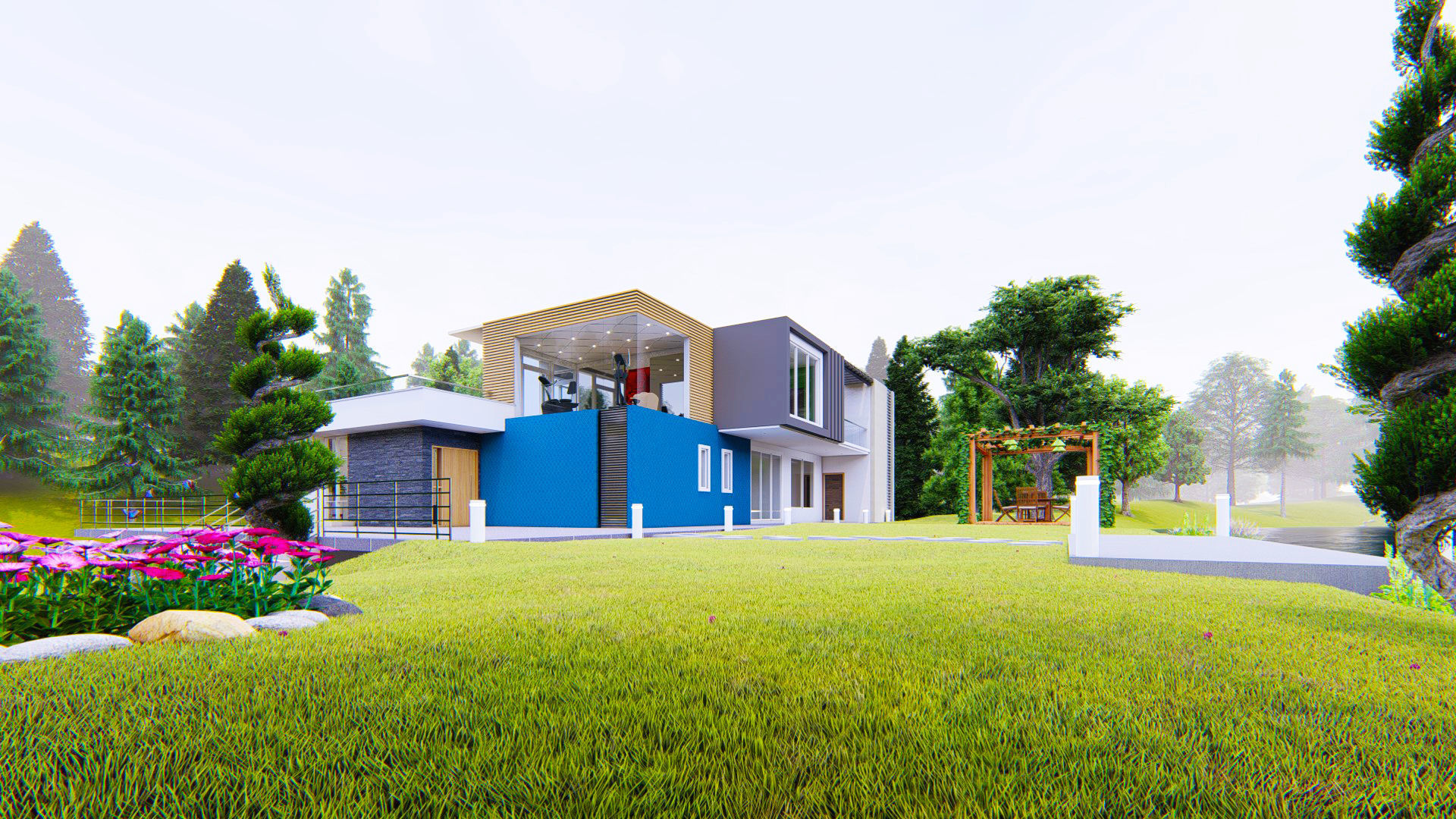 Lake Side House 3D model_11