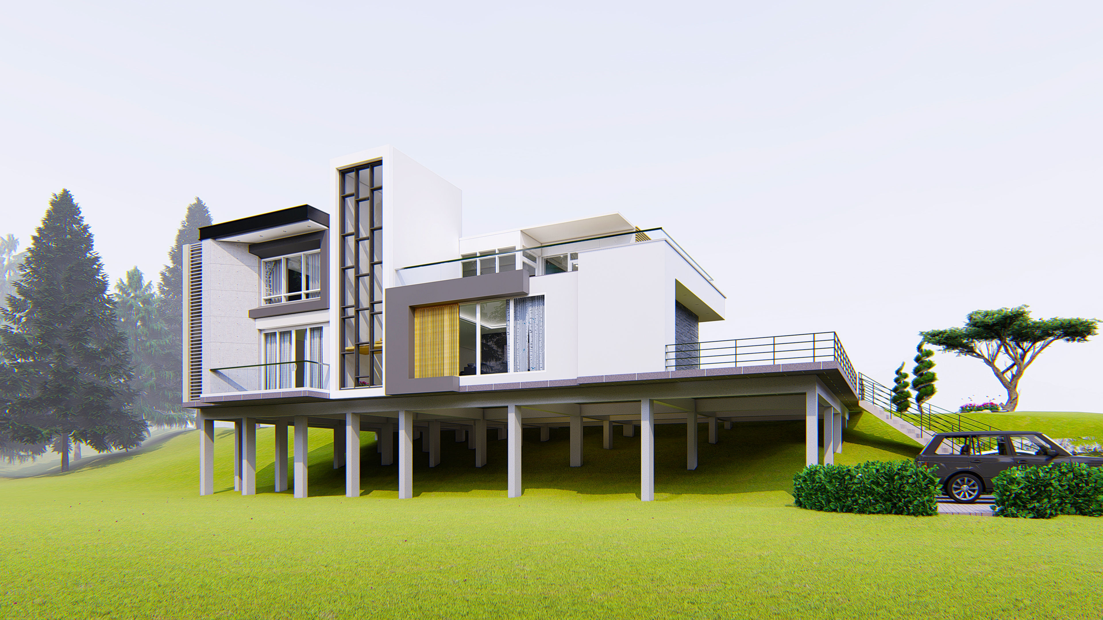 Lake Side House 3D model_10