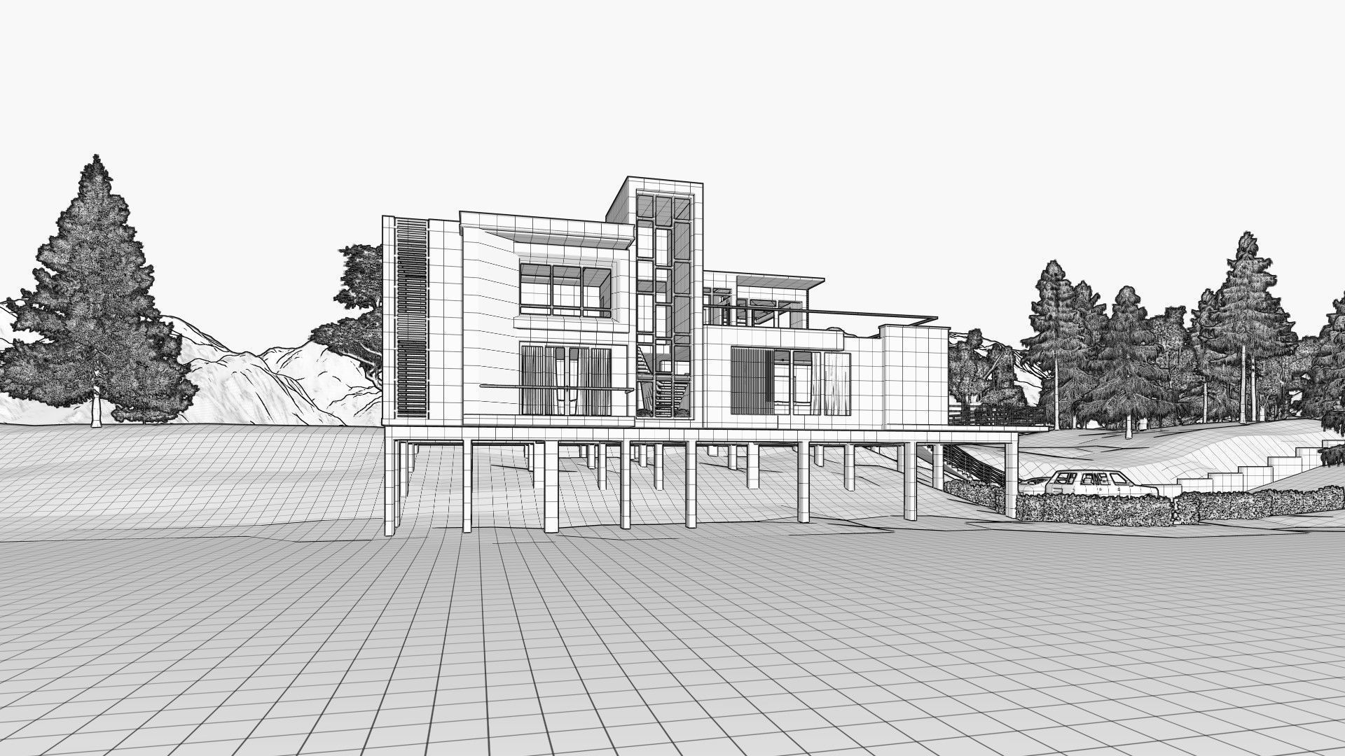 Lake Side House 3D model_26