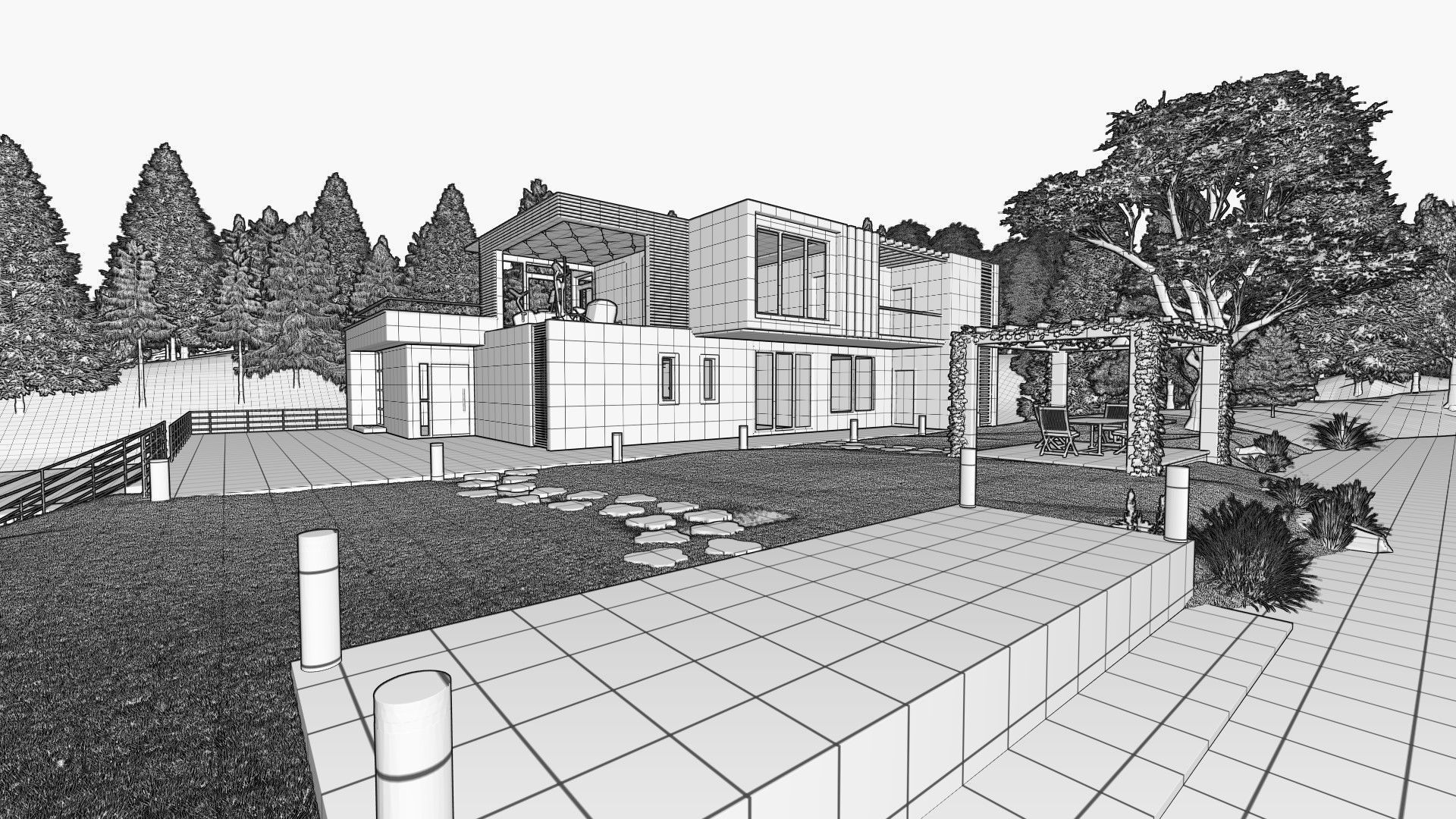 Lake Side House 3D model_30