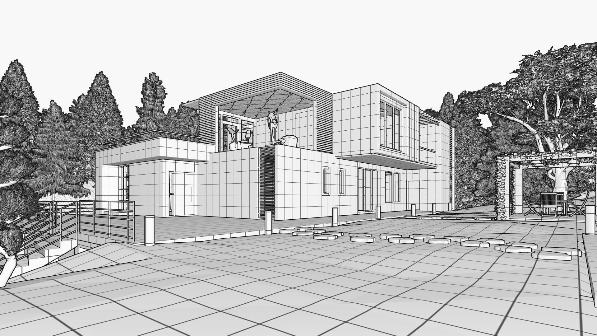 Lake Side House 3D model_28