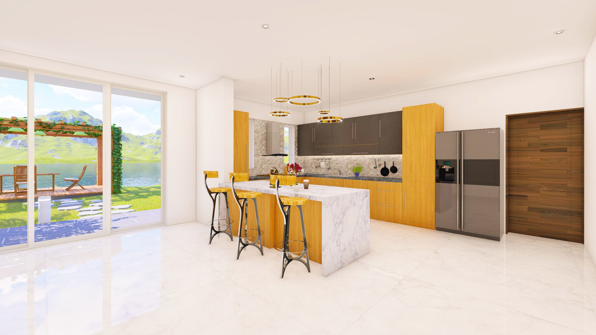 Lake Side House 3D model_16