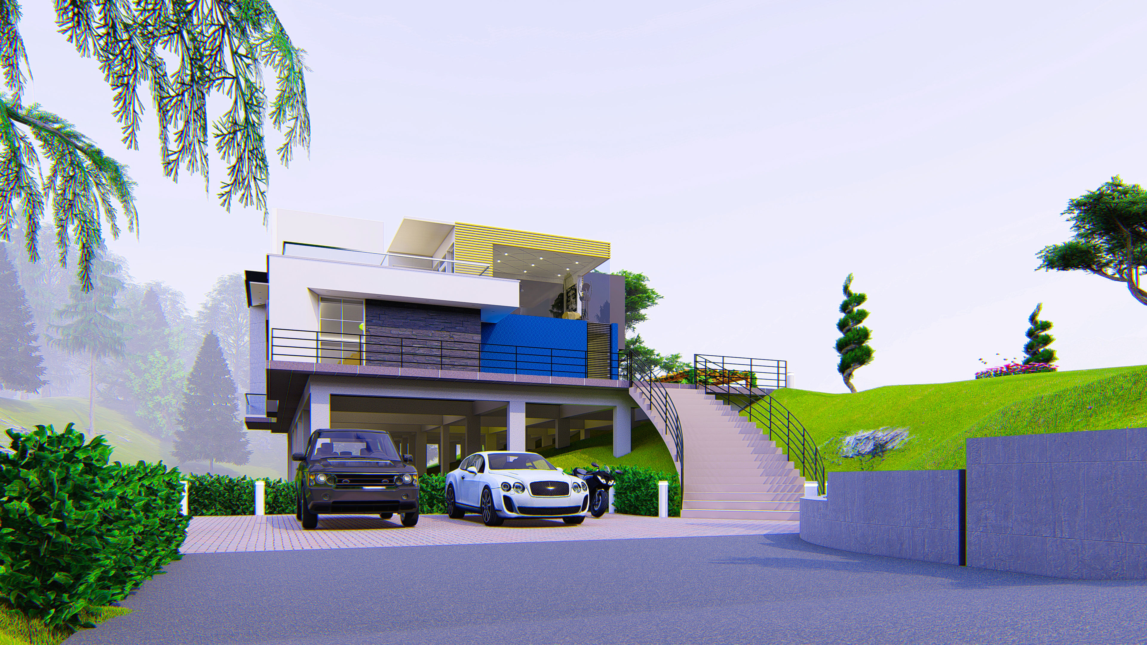 Lake Side House 3D model_8