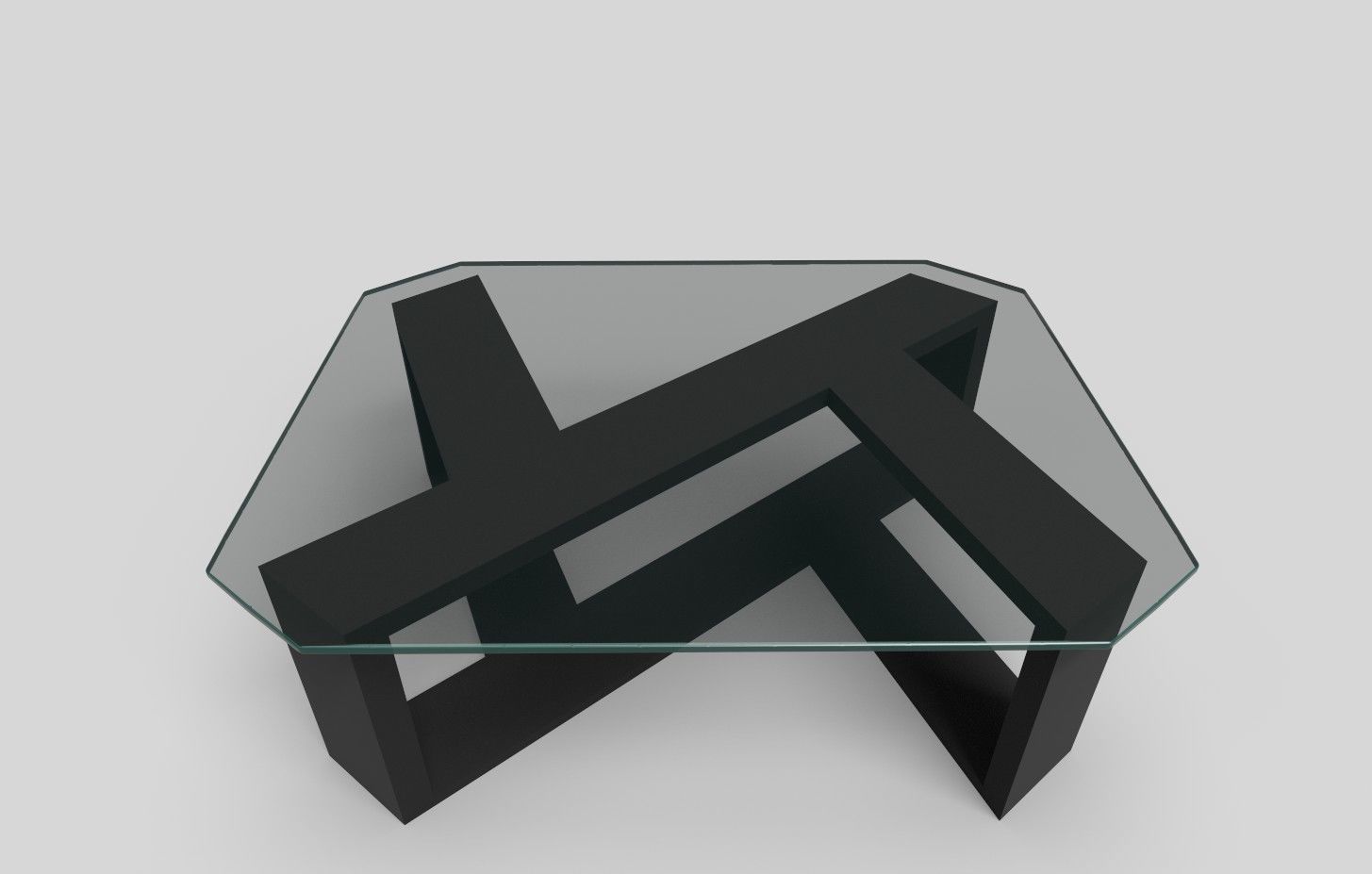 Leather Sofa Set Low-poly 3D model_7