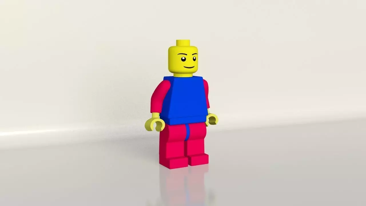 Lego 3ds max 2013 Low-poly 3D model_0