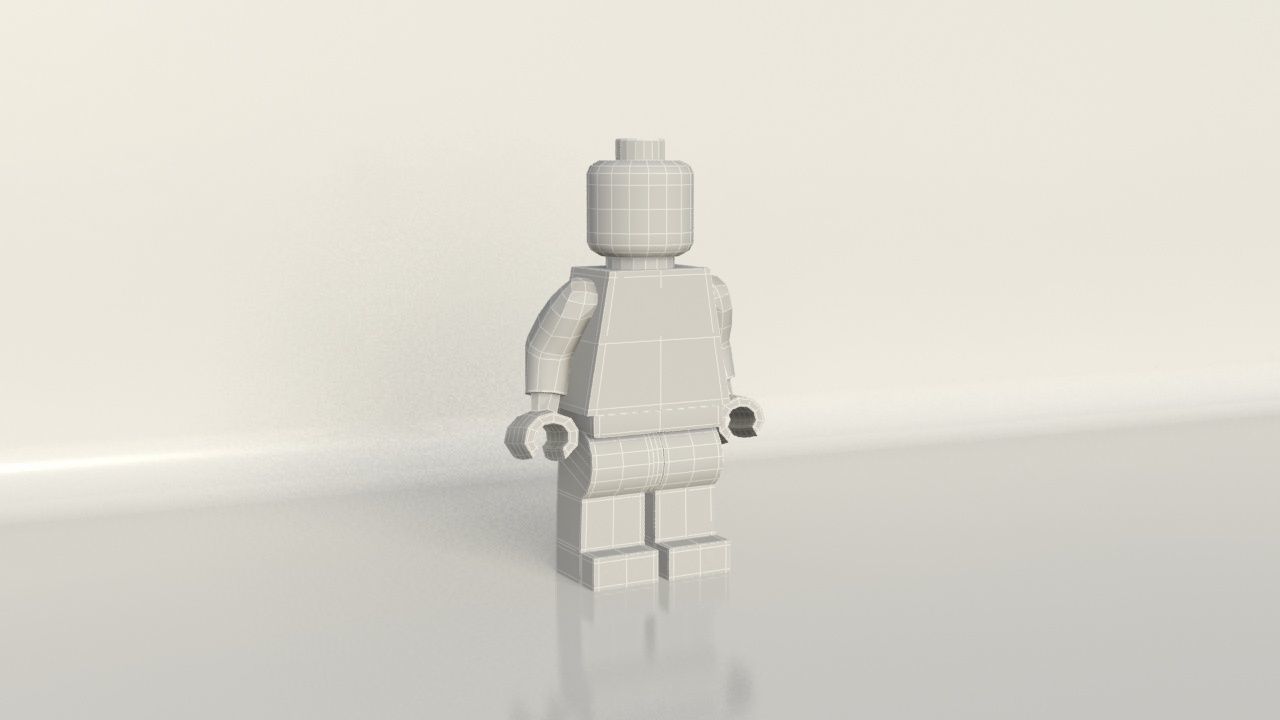 Lego 3ds max 2013 Low-poly 3D model_4