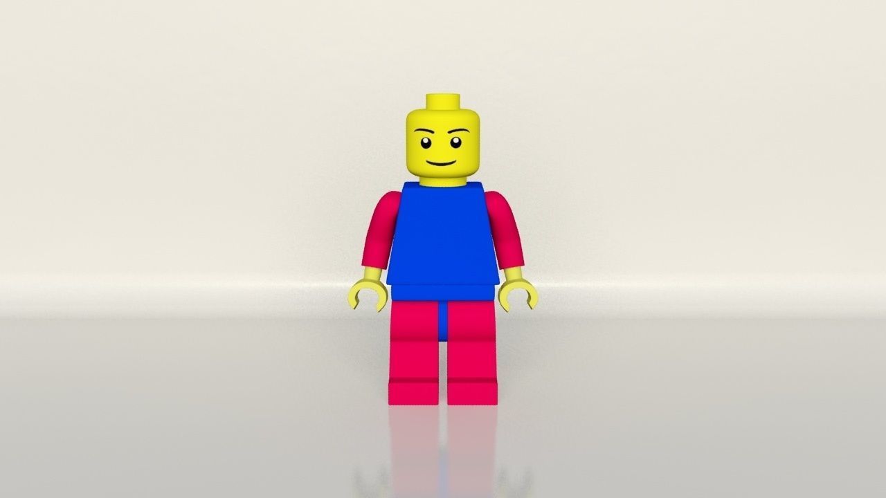 Lego 3ds max 2013 Low-poly 3D model_1