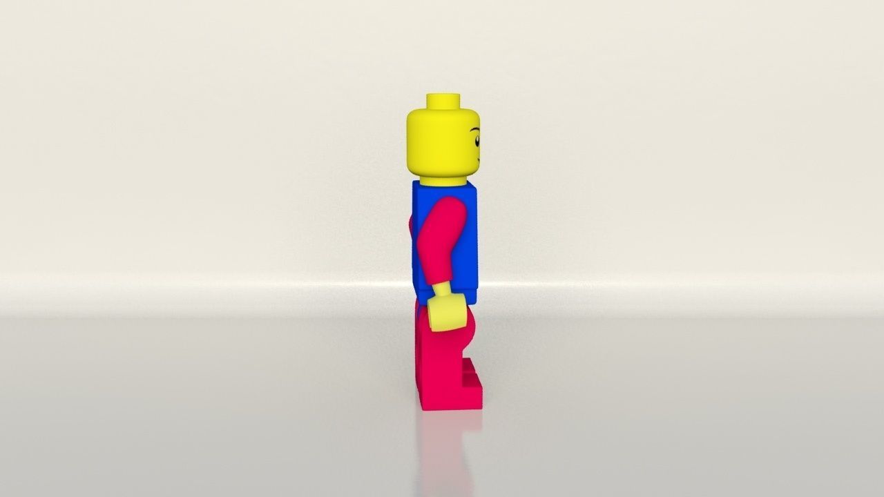 Lego 3ds max 2013 Low-poly 3D model_3