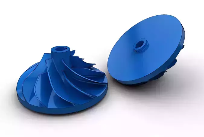 Turbo impeller 3D print model