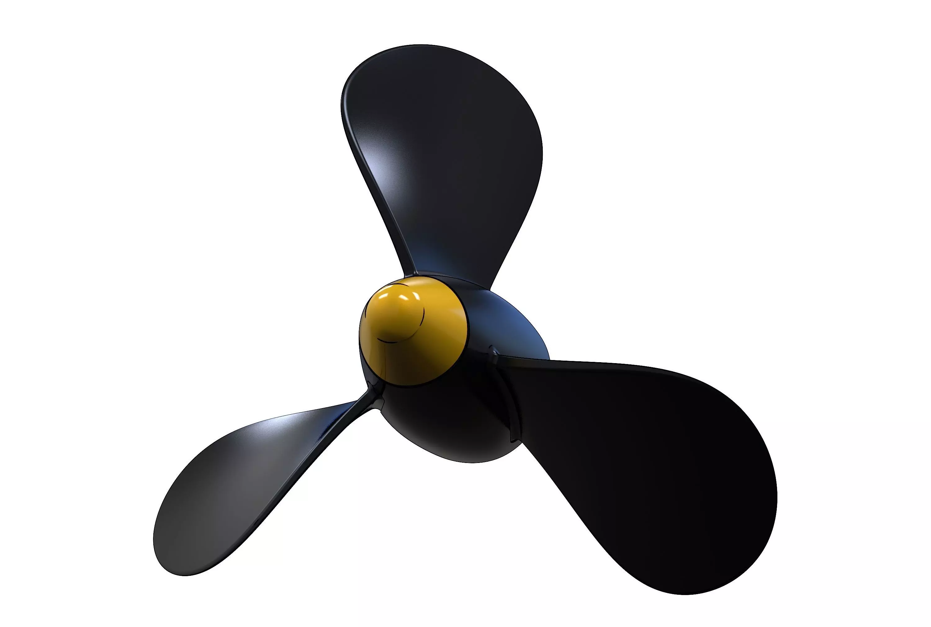 Boat propeller 3D print model_0
