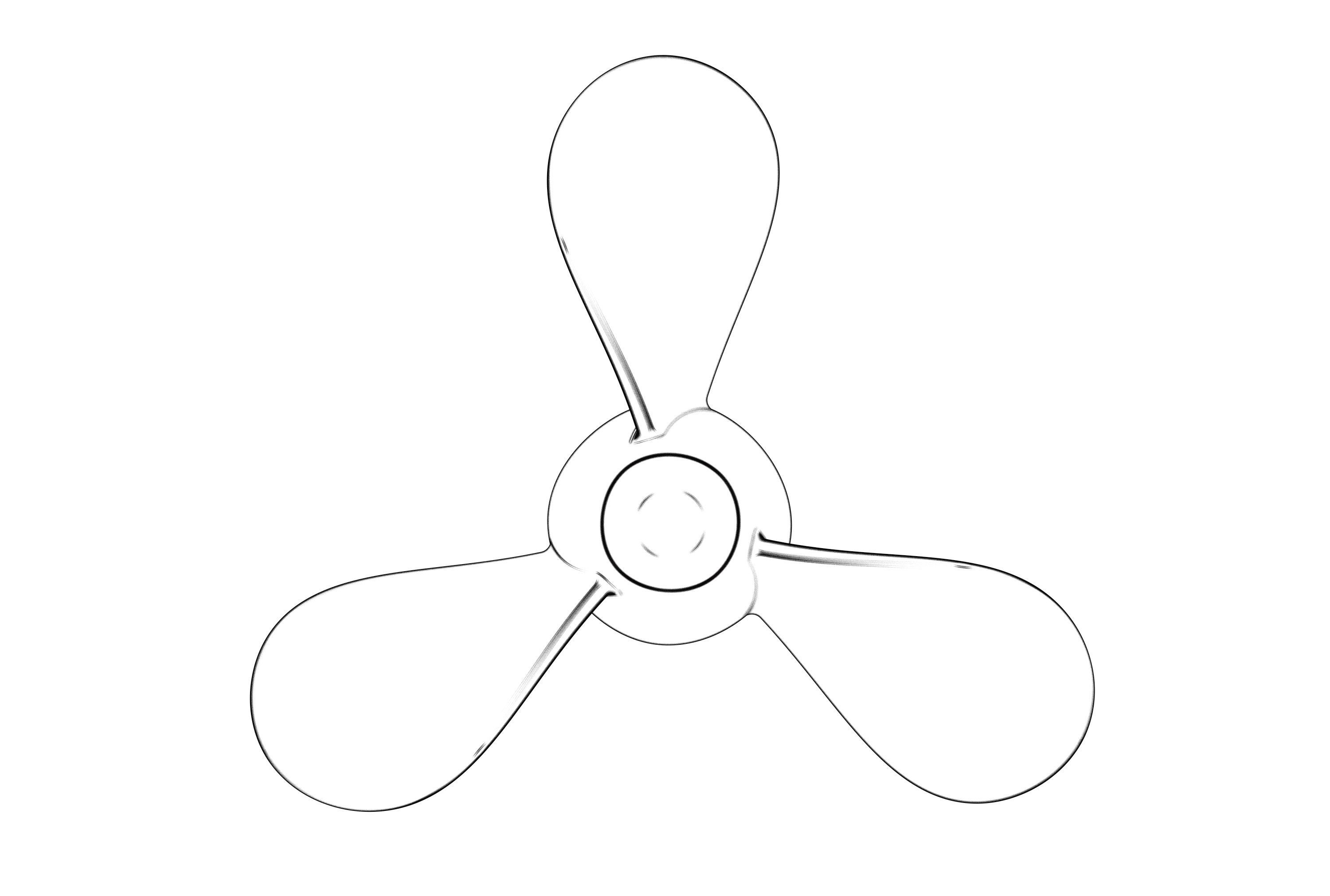 Boat propeller 3D print model_3
