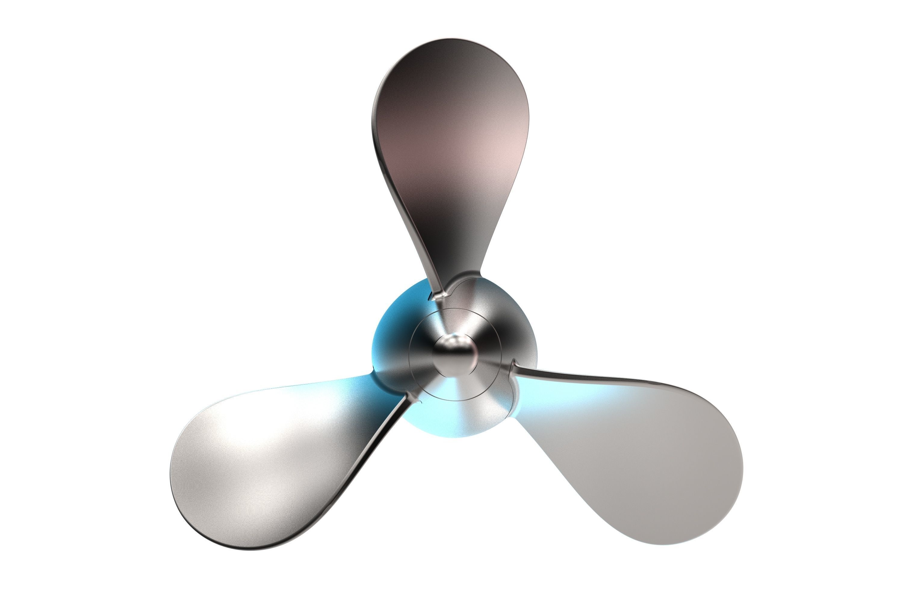 Boat propeller 3D print model_2