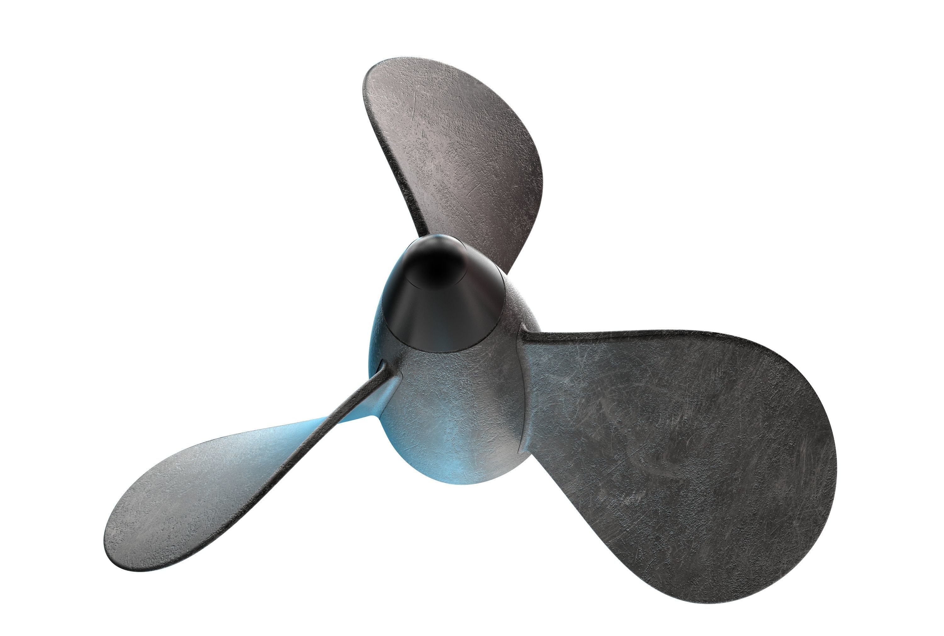 Boat propeller 3D print model_4