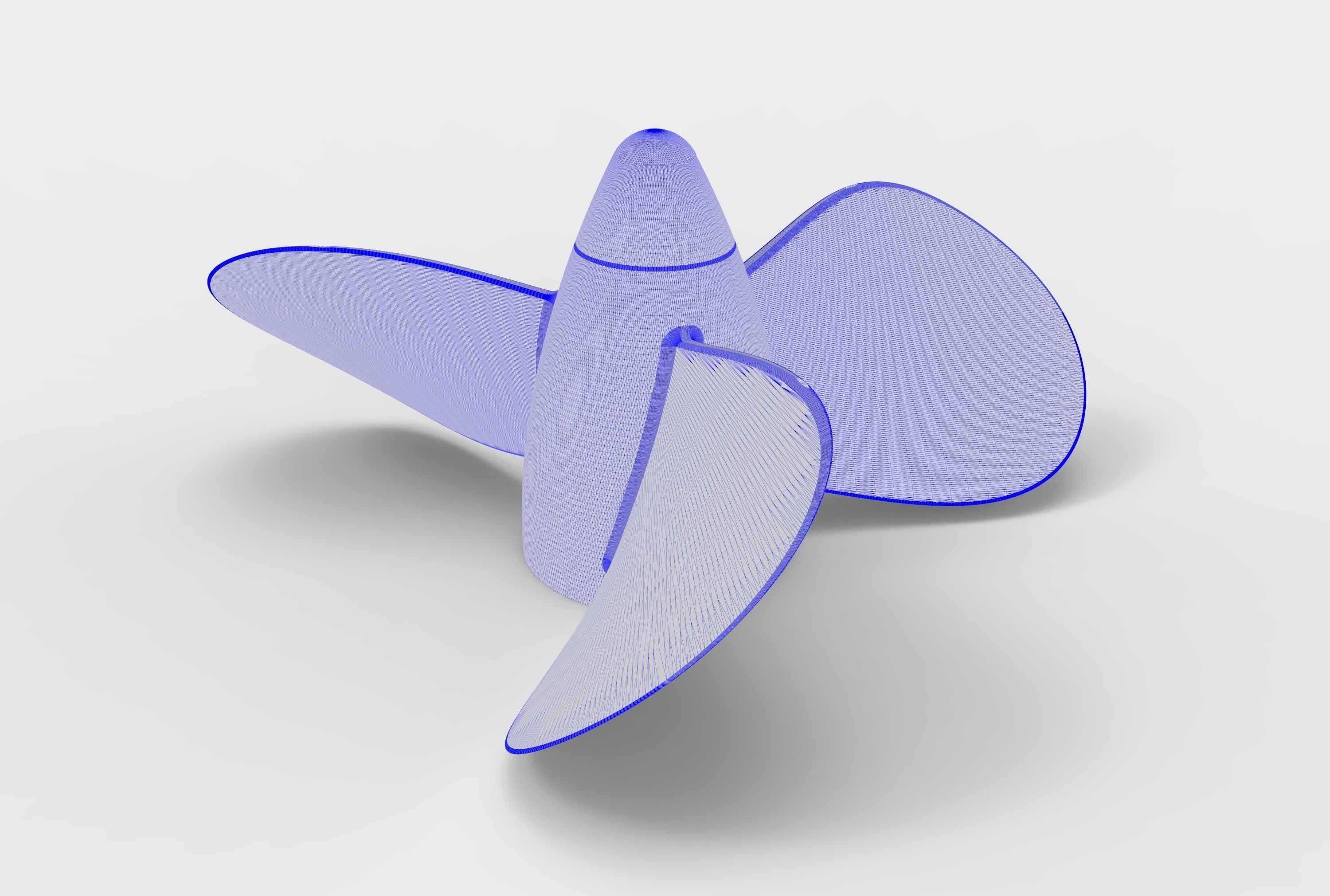 Boat propeller 3D print model_5