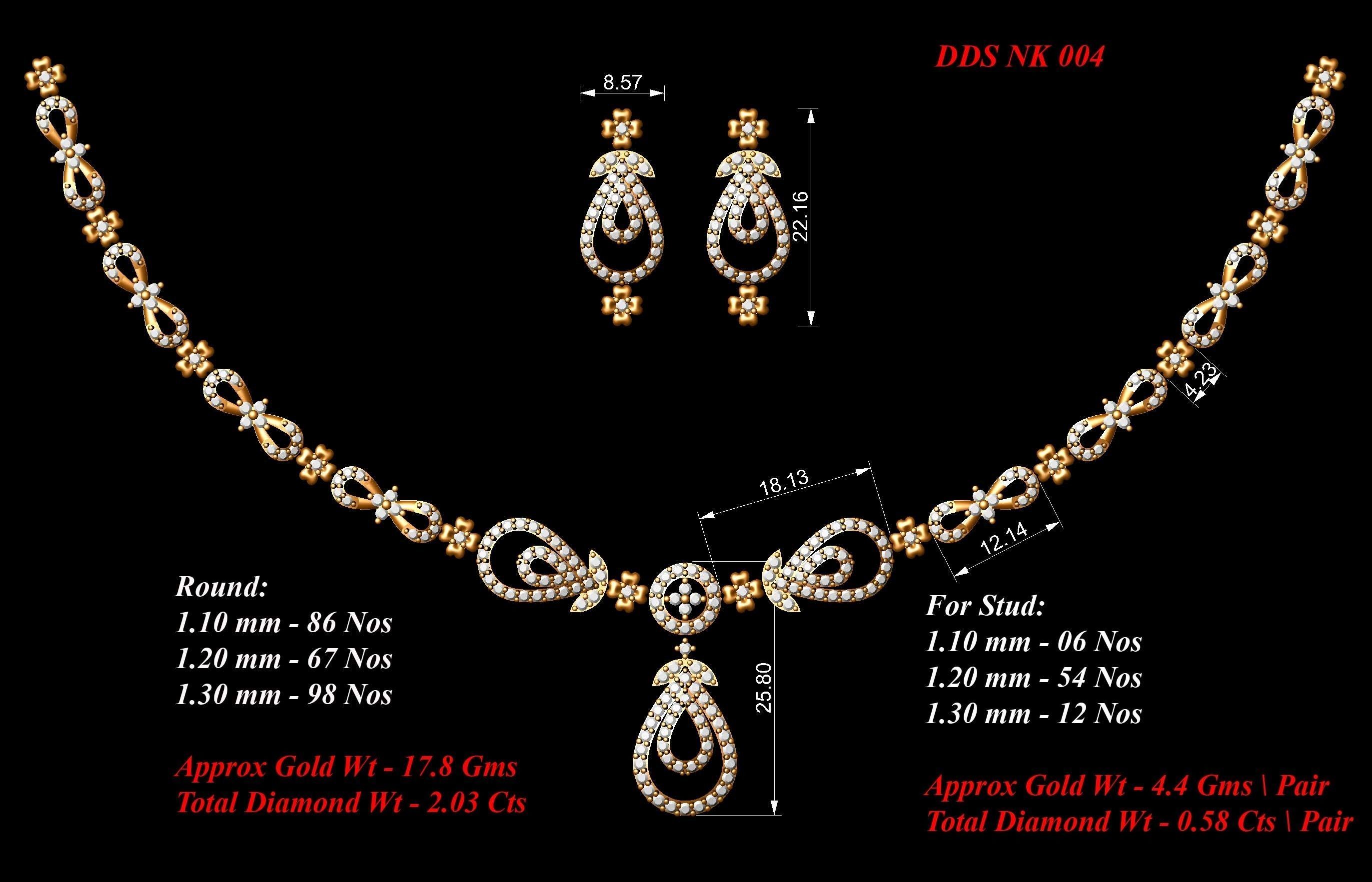 30 Women necklace-earrings set 3dm stl bulk collection  3D print model_1