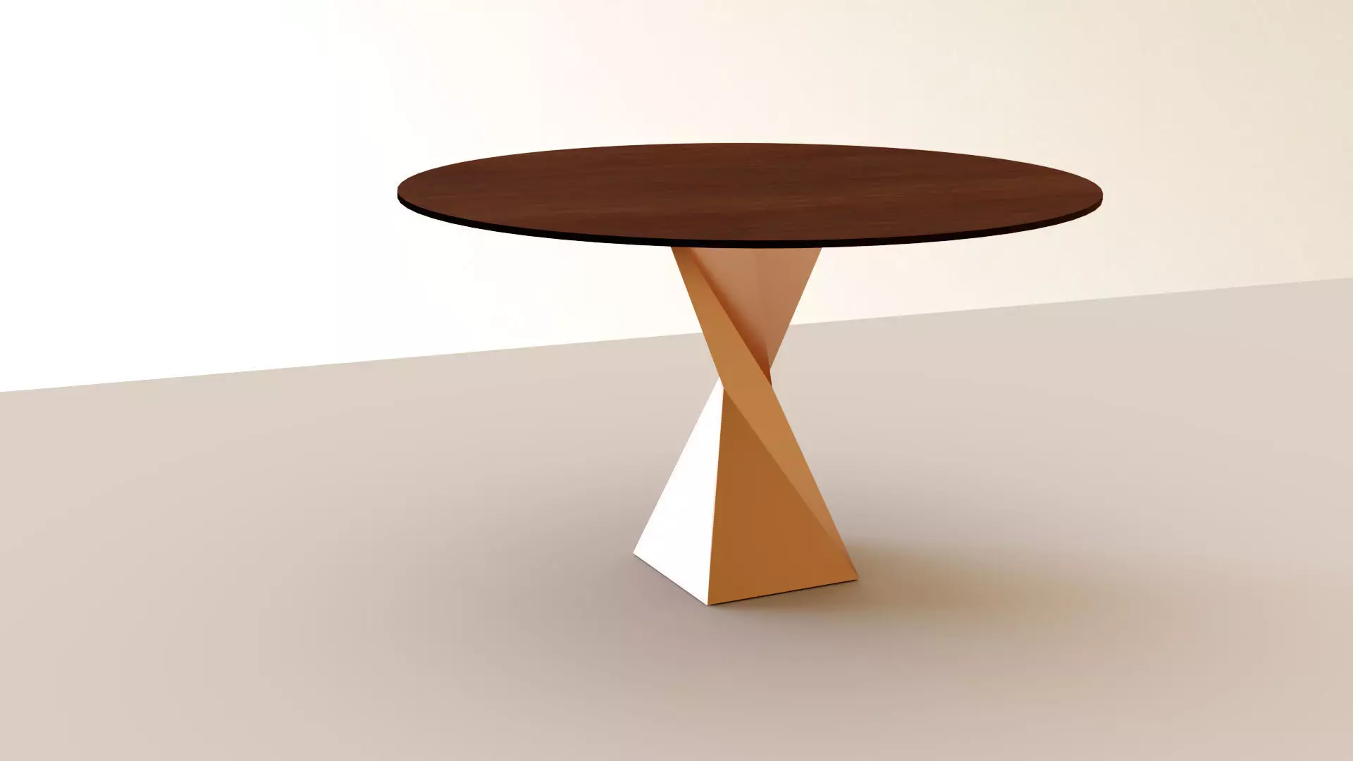 Center desk - model 03 Low-poly 3D model_0