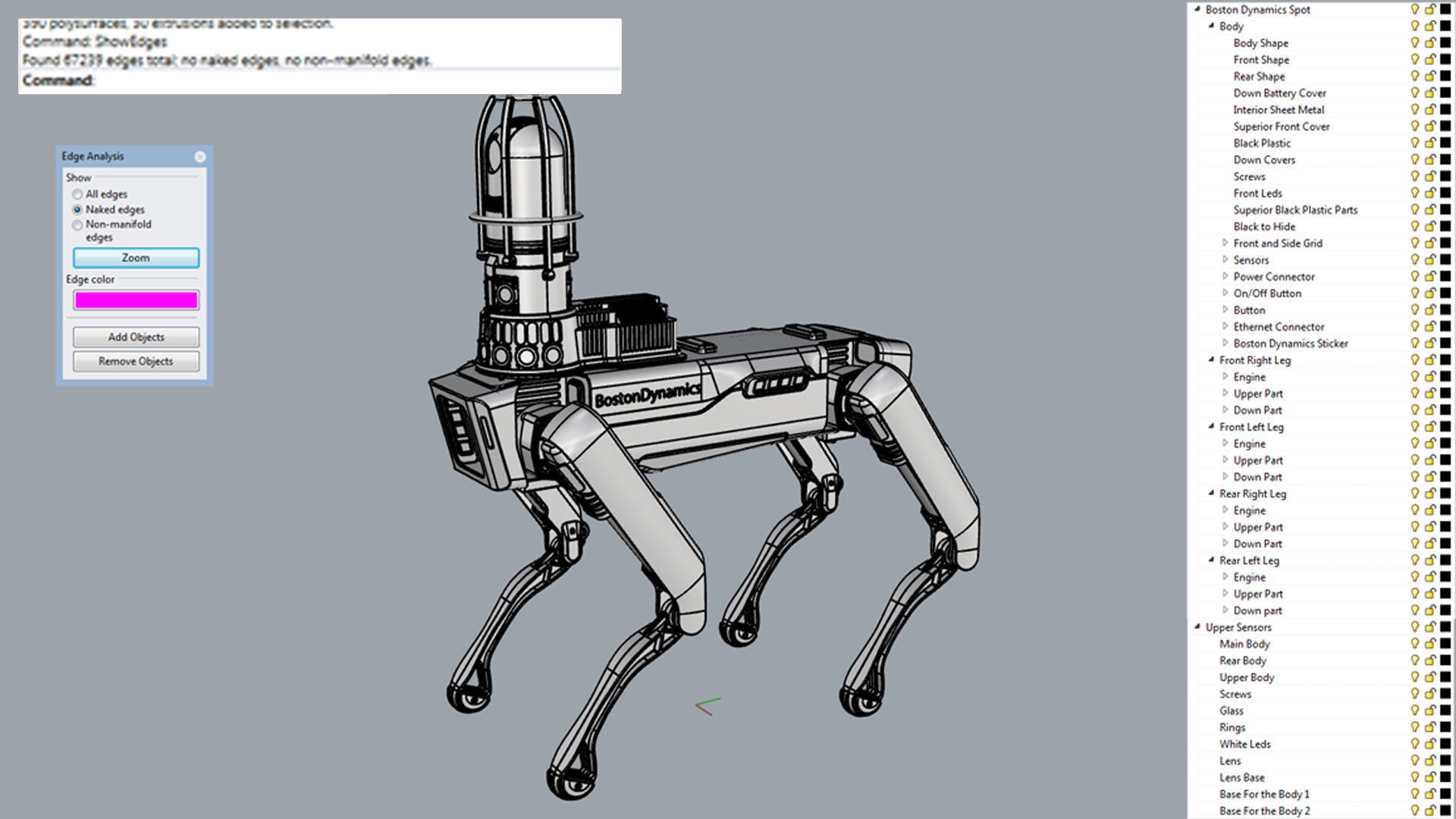 Boston Dynamics Spot Inspection Yellow 3D model_17