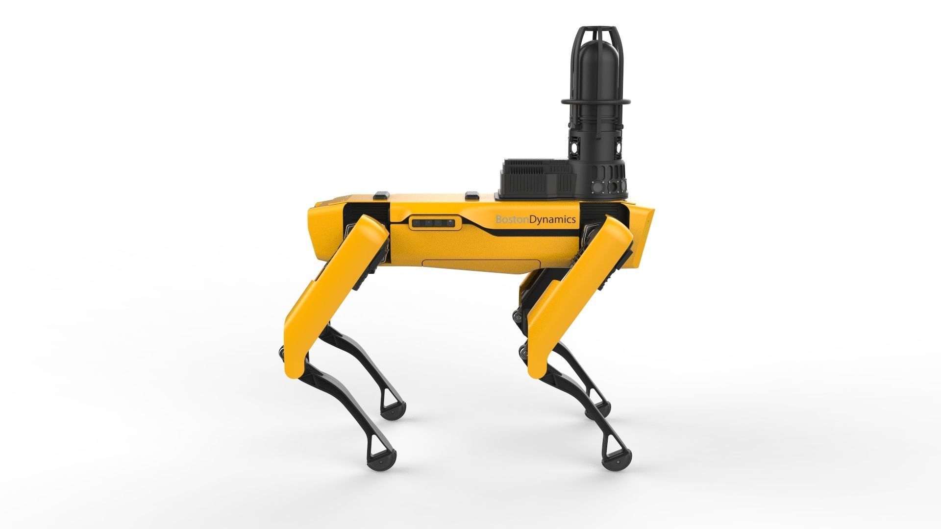 Boston Dynamics Spot Inspection Yellow 3D model_3