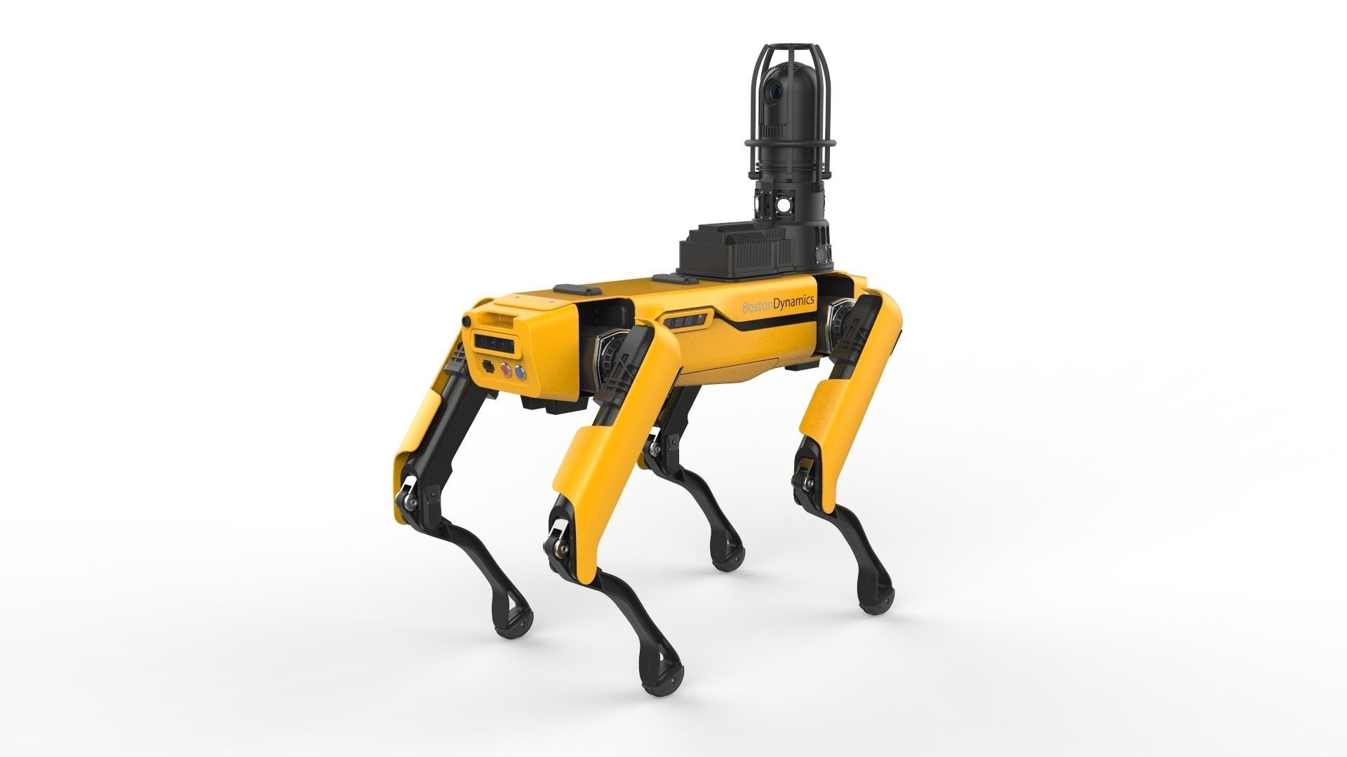 Boston Dynamics Spot Inspection Yellow 3D model_4