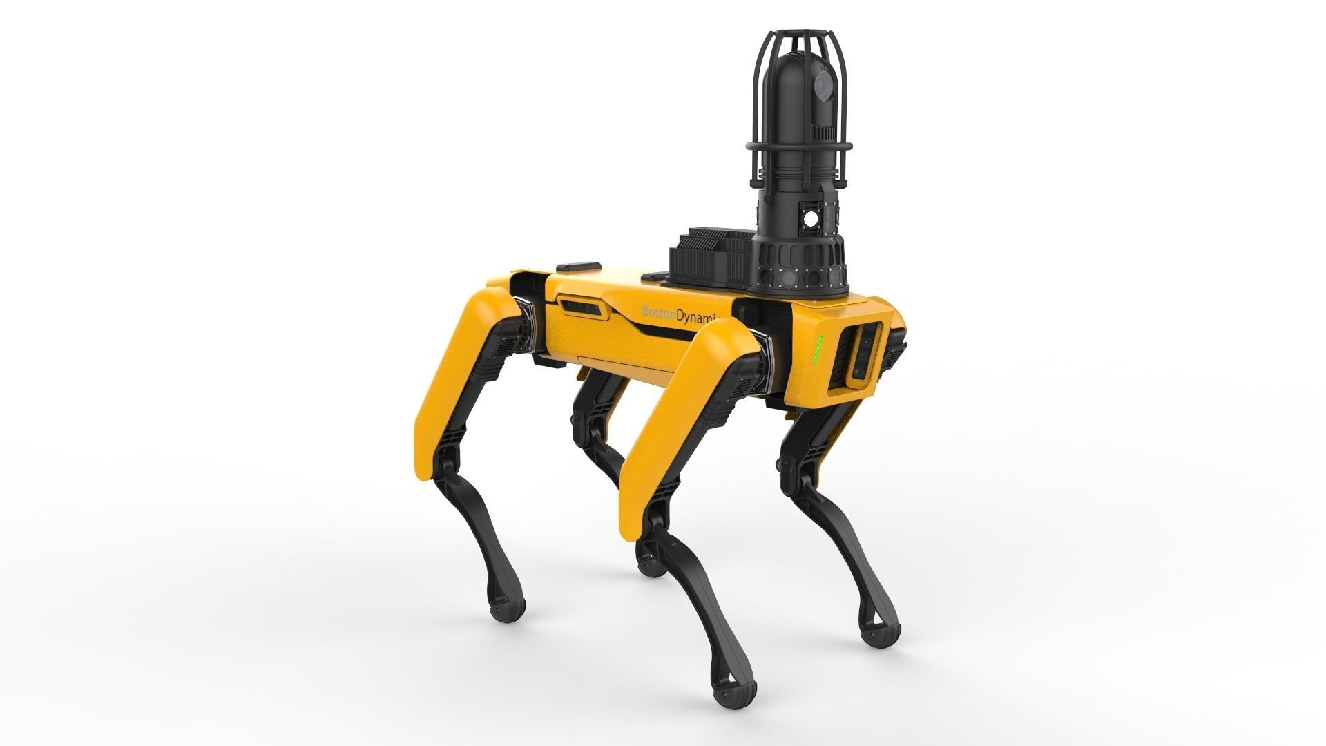Boston Dynamics Spot Inspection Yellow 3D model_2