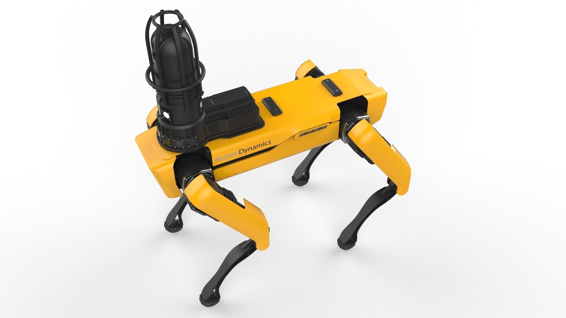 Boston Dynamics Spot Inspection Yellow 3D model_9