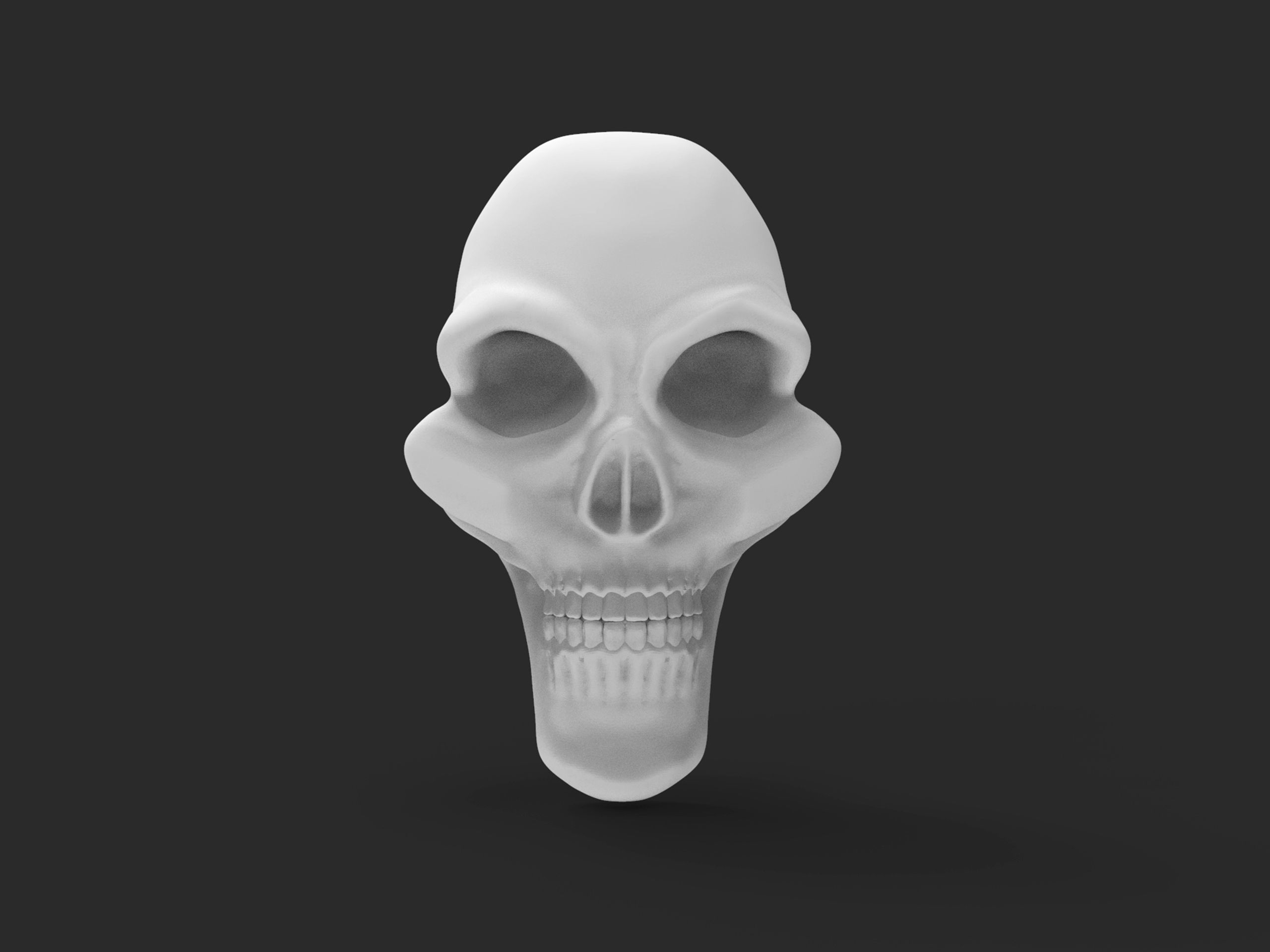 Alice Madness Returns inspired skull for dress 3D print model_1