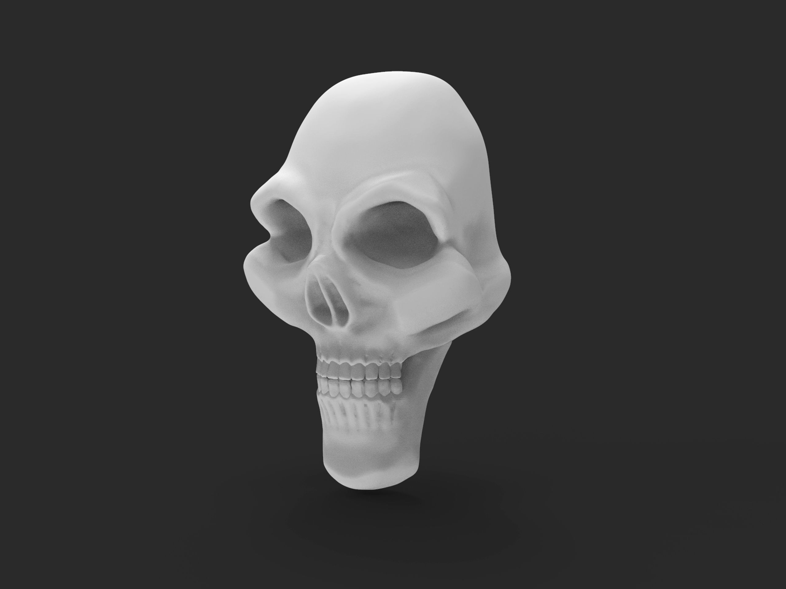 Alice Madness Returns inspired skull for dress 3D print model_2