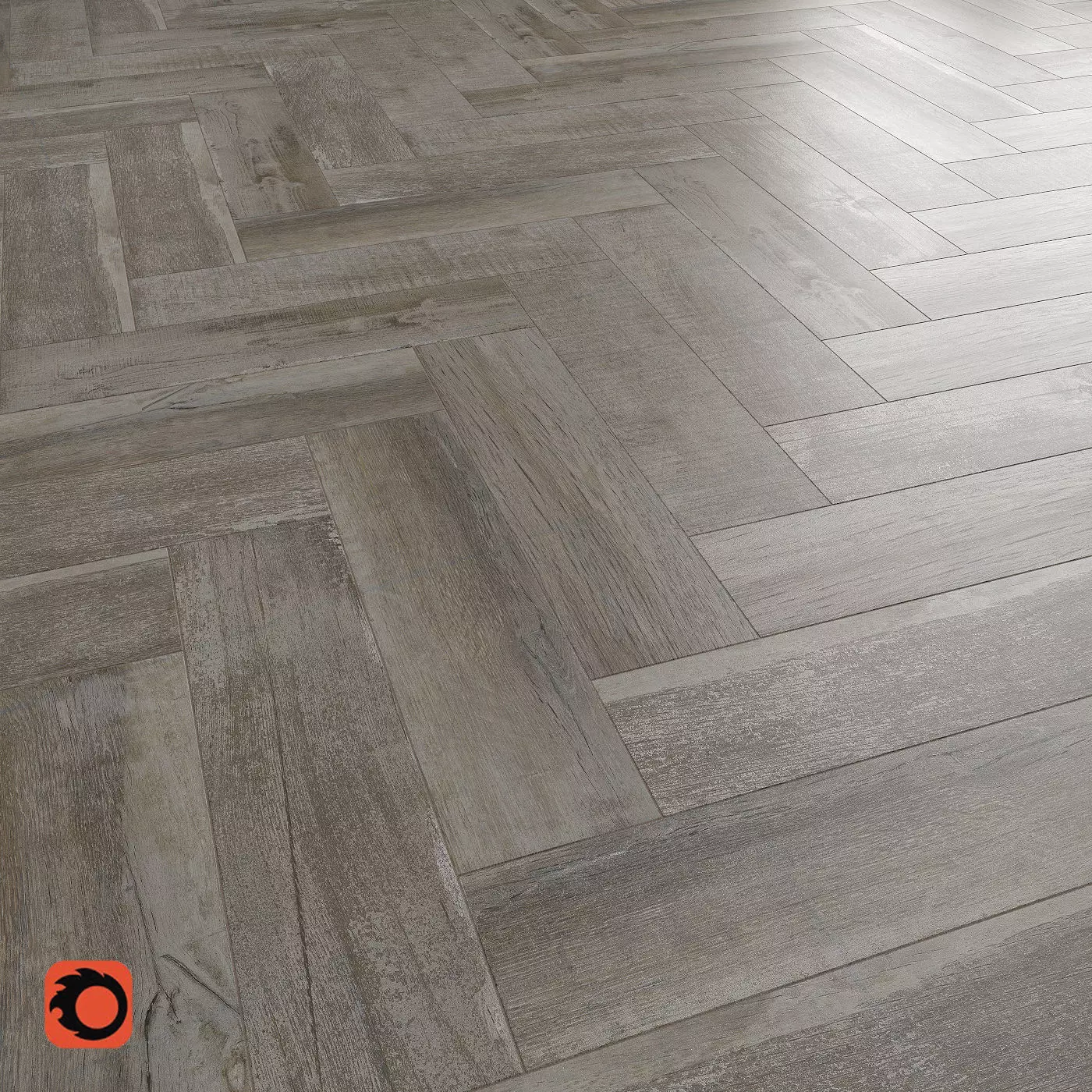 Bergen dark grey Floor Tile 3D model_0