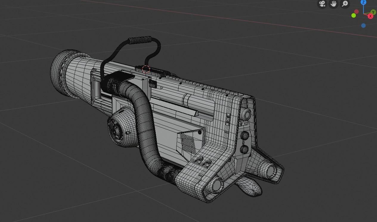 Hand Gun 3D model_6