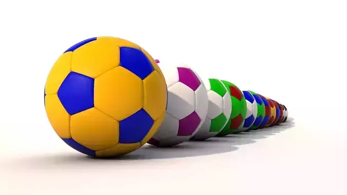 Soccer balls - Football pack 3D models