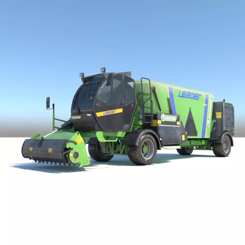 Farming Vehicle Faresin Leader 2200 Low-poly 3D model_0