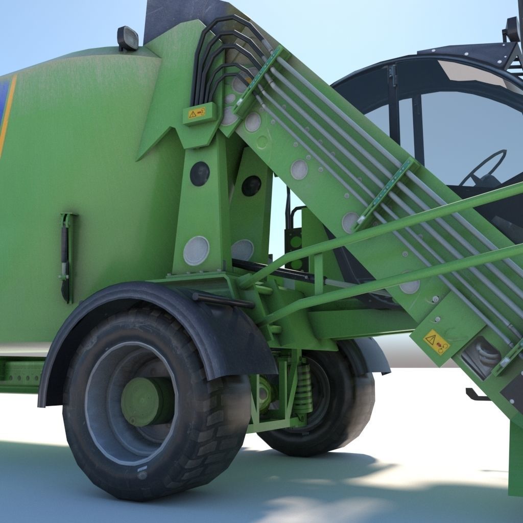 Farming Vehicle Faresin Leader 2200 Low-poly 3D model_13